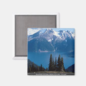 Berge und See, British Columbia, Kanada Magnet (Vorderseite/Rückseite)