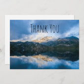 Berge und See Landschaftlich Nature Foto Vielen Da Dankeskarte (Vorne/Hinten)
