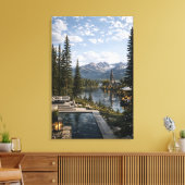Berge und See Leinwanddruck (Insitu (Wohnzimmer))