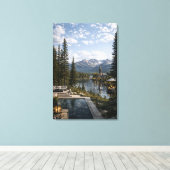 Berge und See Leinwanddruck (Insitu (Holzboden))