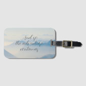 Berge und so das Erlebnisangebot weiter Gepäckanhänger (Vorderseite (Horizontal))