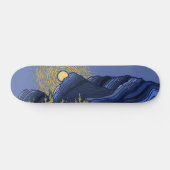 Berge und Sonne Skateboard (Horizontal)