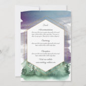 Berge und Sternenhimmel Einladung (Rückseite)