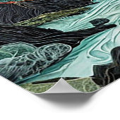 Berge und Wälder Poster (Ecke)