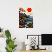 Berge und Wälder Poster (Heimbüro)