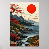 Berge und Wälder Poster (Vorne)