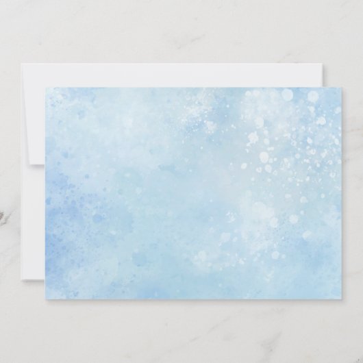 Berge und Wildblume Rustikal Save The Date (Rückseite)