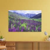 Berge und Wildblumen auf der Alp, 2 Leinwanddruck (Insitu (Wohnzimmer))