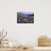Berge und Wildblumen auf der Alp, 2 Poster (Küche)