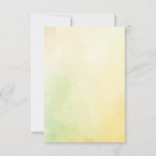 Berge und Wildblumen Kleine Hochzeiten Save The Date (Rückseite)