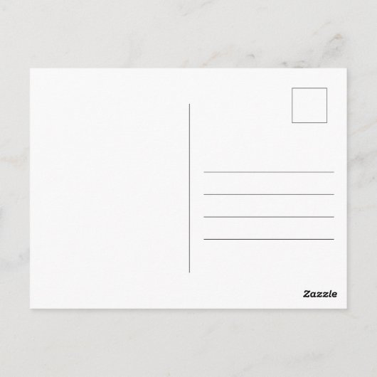 Berge und Wildblumen Malerei Postkarte (Rückseite)