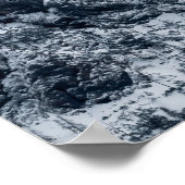 Berge und Wolken Poster (Ecke)