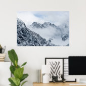Berge und Wolken Poster (Heimbüro)