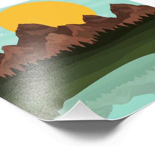 Berge verschieben Foto 6x6 Wall Art (Ecke)