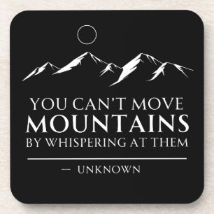 Berge Versetzen Zitat Getränkeuntersetzer