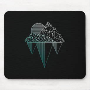 Berge Vintage Wandern Camping Trekking Klettern Mousepad