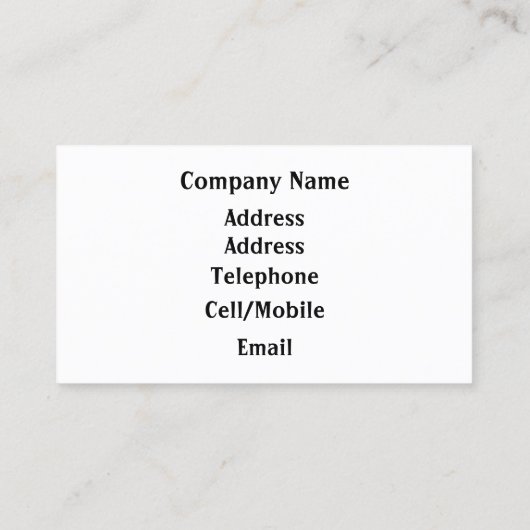 BERGE VISITENKARTE (Rückseite)