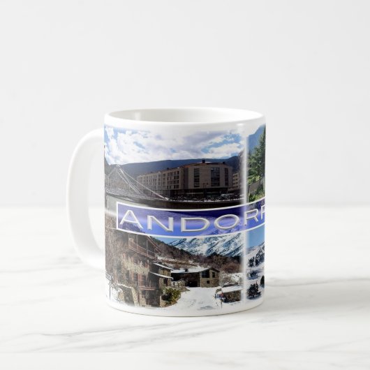 Berge von Andorra - Kaffeetasse (Vorderseite Links)