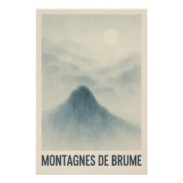 Berge von Brume - Plakat Poster