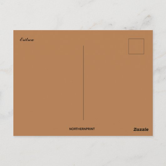 Berge von Eritrea Postkarte (Rückseite)