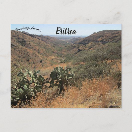 Berge von Eritrea Postkarte (Vorderseite)