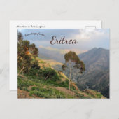 Berge von Eritrea und Afrika Postkarte (Vorne/Hinten)