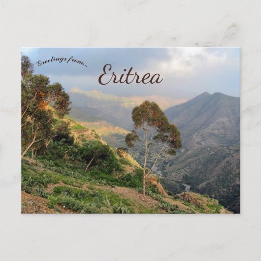 Berge von Eritrea und Afrika Postkarte (Vorderseite)