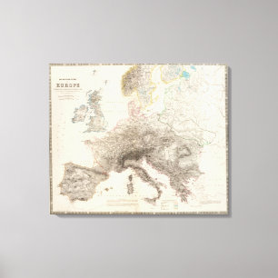 Berge von Europa Leinwanddruck
