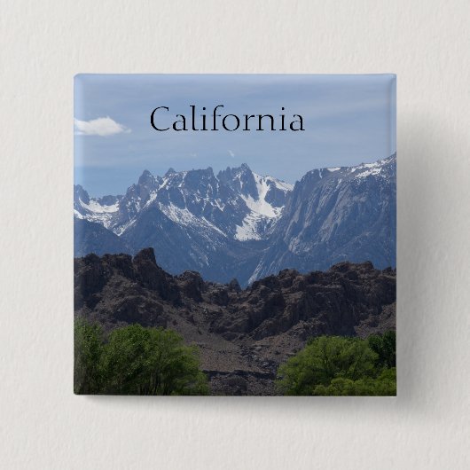 Berge von Lone Pine Button (Vorderseite)