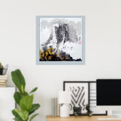 Berge, Wälder und Blume - Chinesische Kunst Poster (Heimbüro)