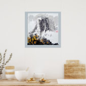 Berge, Wälder und Blume - Chinesische Kunst Poster (Küche)