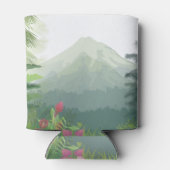 Berge, Wälder und Sonnenuntergänge Dosenkühler (Rückseite)