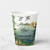 Berge, Wälder und Sonnenuntergänge Pappbecher (Vorderseite)