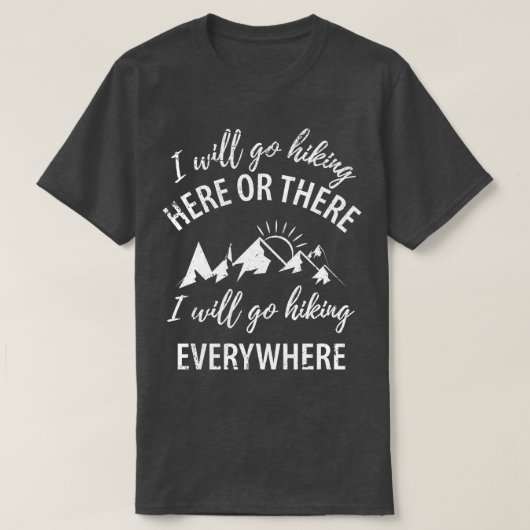 Berge Wandern 63 T-Shirt (Design vorne)