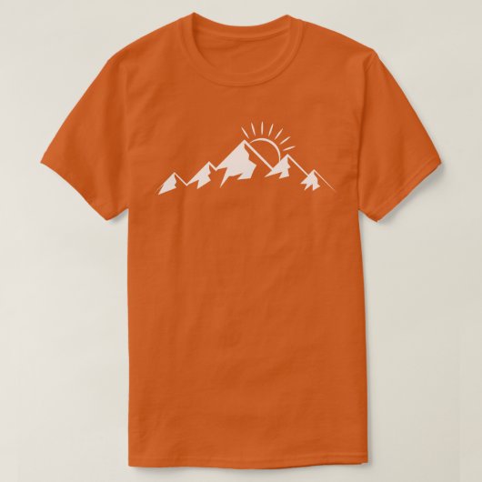 Berge Wandern 74 T-Shirt (Design vorne)