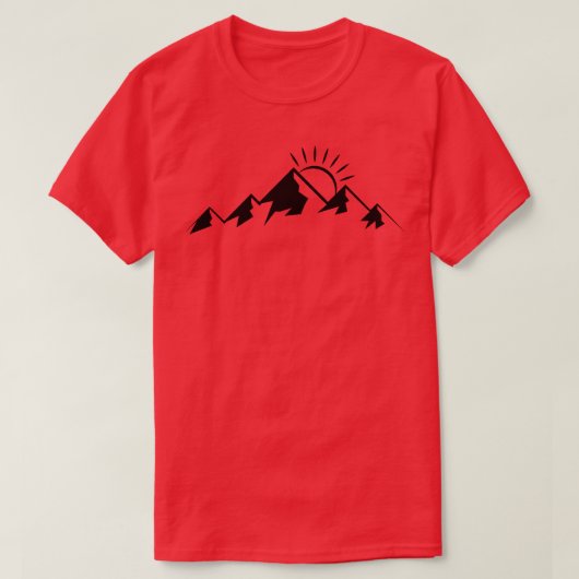 Berge Wandern 91 T-Shirt (Design vorne)