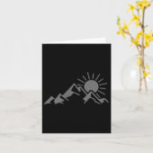 Berge, Wandern, Camping, Klettern, Außenbereich _1 Karte (Gelbe Blume)