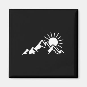 Berge, Wandern, Camping, Klettern, Outdoor Magnet