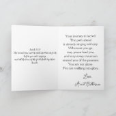 Berge werden neues Kapitel im Leben singen Karte (Innenseite)