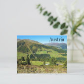 Berge & Wiesen Zillertal Österreich Postkarte (Stehend Vorderseite)