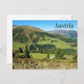 Berge & Wiesen Zillertal Österreich Postkarte (Vorne/Hinten)