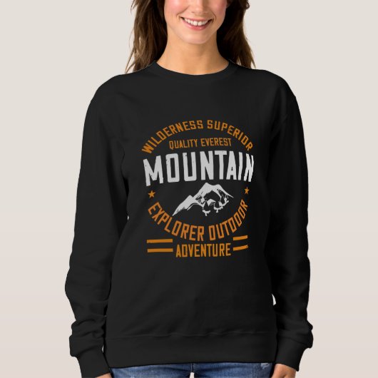 Berge - Wilderness Explorer Outdoor Adventure Sweatshirt (Vorderseite)