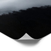 Berge, Wolken und Nebel Poster (Ecke)