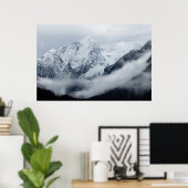 Berge, Wolken und Nebel Poster (Heimbüro)