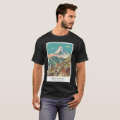Berge - Zermatt - Retro Matterhorn Poster - Mi T-Shirt (Vorne ganz)