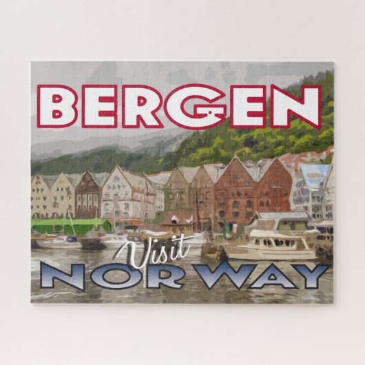 Bergen, Besuch des norwegischen Puzzle (Horizontal)