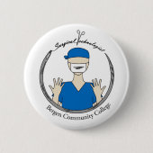 Bergen Community College Surgical Technologist Button (Vorderseite)