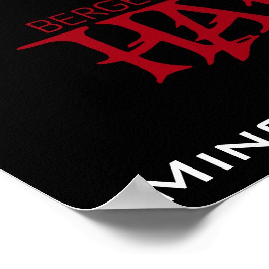 Bergen Hawks Black ML Poster (Ecke)