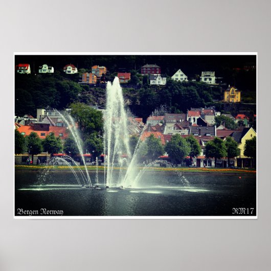 #Bergen #Norway Poster (Vorne)