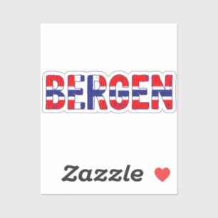 Bergen Norwegen Aufkleber